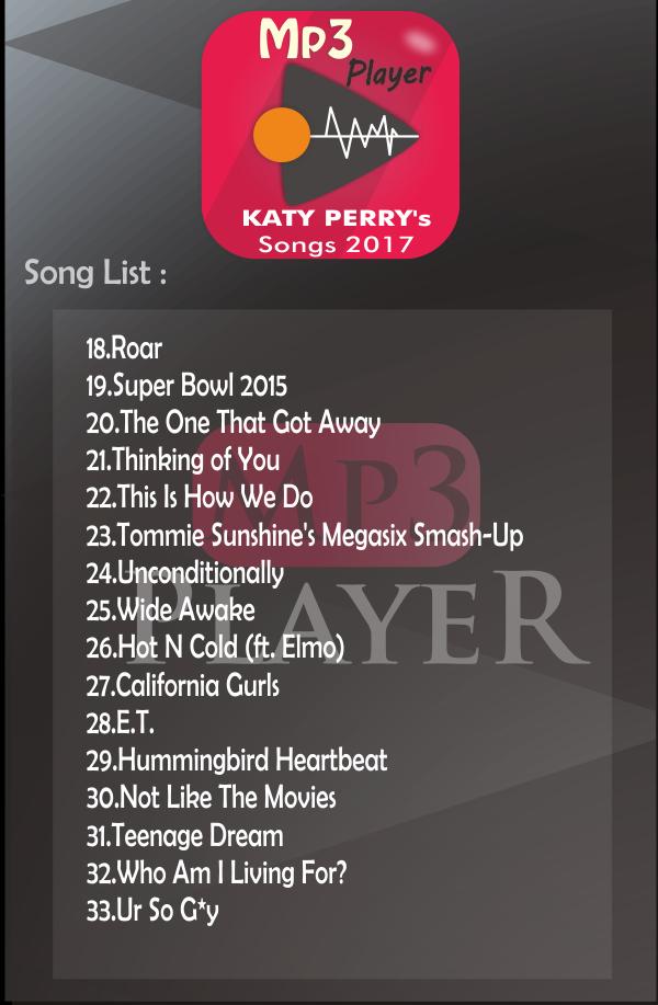 KATY PERRY's Songs Mp3 2017 for Android - APK Download