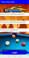 8 Ball Pool Coins Cartaz