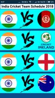 INDIAN CRICKET SCHEDULE 2018 poster