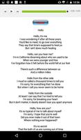 Adele songs with lyrics capture d'écran 2