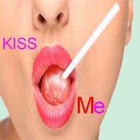 Sexy Lips Girl Kiss Joke पोस्टर