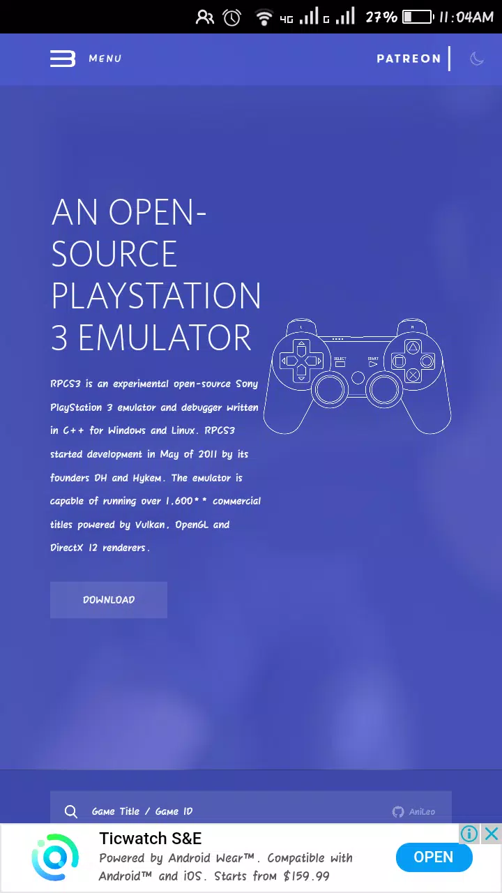 Ps3 Emulator APK for Android Download