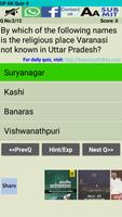 Uttar Pradesh GK Quiz Screenshot 3