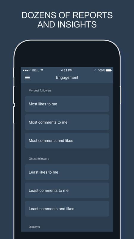 tracker for instagram followers likes analytics capture d ecran 8 - followers pour instagram