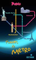Planos de Metro de París Affiche