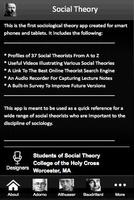 Social Theory Affiche