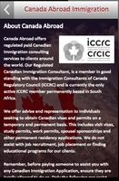 Canada Abroad Immigration Affiche