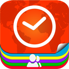 World Local Time Zone Contacts icône