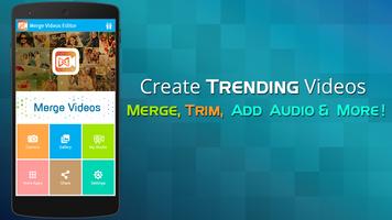 Merge Videos Editor Join Trim โปสเตอร์