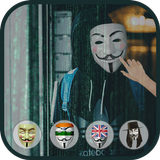 Haker Photo Editor : Anonymous Mask Montage Photo Zeichen