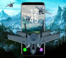 Stealth Fighter APUS Live Wall Cartaz
