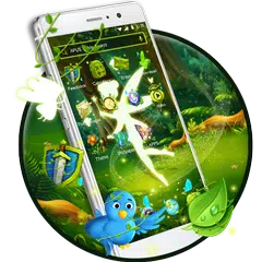 Green Fairy Butterfly-APUS Stylish Theme APK download