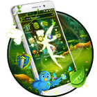 Green Fairy Butterfly-APUS Stylish Theme आइकन