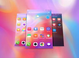 Bunte Einfache PhoneX OS - APUS launcher theme Plakat