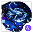 Purple Scorpio APUS launcher theme APK