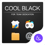 Cool black APUS Launcher theme ícone