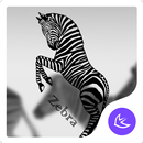 Cute zebra- APUS launcher theme APK