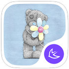 Lovely teddy bear theme ไอคอน