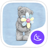 Lovely teddy bear theme ikona