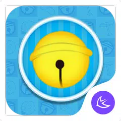 Süße Blaue Katze--APUS Launcher-Freies Thema APK Herunterladen