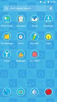 Cute Blue Cat--APUS Launcher Free Theme screenshot 2