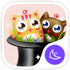 آیکون‌ Cute cats stickers theme