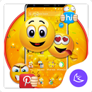 Funny Emoji APUS Launcher theme APK