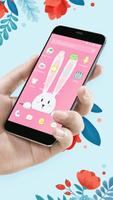 Kawaii Rabbit APUS Launcher theme for free पोस्टर