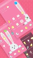 Kawaii Lapin APUS Launcher thème gratuit capture d'écran 1