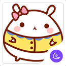 Cute lovely Rabbit-APUS Launcher theme-APK