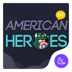 Скачать Heroes-APUS Launcher theme APK