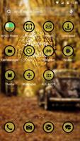 Yellow Autumn Leaves theme & H screenshot 1