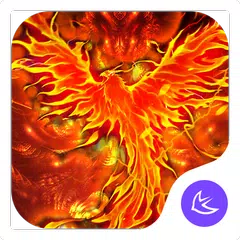 download Flaming Phenix-APU tema & sfondi HD APK