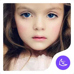 Lovely Angel Baby Girl theme & HD wallpapers APK 下載