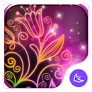 Beautiful neon colorful flower APK