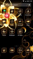 New black golden flower APUS luxury business theme screenshot 1