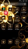 New black golden flower APUS luxury business theme スクリーンショット 1