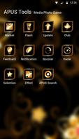 New black golden flower APUS luxury business theme screenshot 2