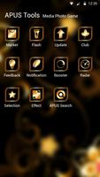 New black golden flower APUS luxury business theme ภาพหน้าจอ 2