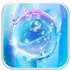 Скачать Blue Transparent Water Droplet APK