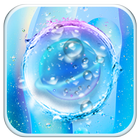 Blue Transparent Water Droplet icône