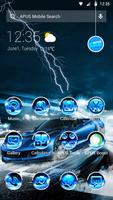Blue Lightning Cool Car theme & wallpapers اسکرین شاٹ 3