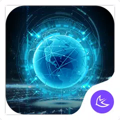 Blue Neon Future Tech -- APUS  APK download