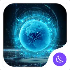 Baixar Azul Neon Futuro Tech -- APUS  APK