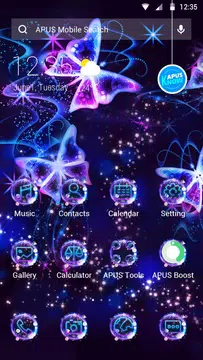 Screenshot 1 for Blue Purple Beautiful Butterfl