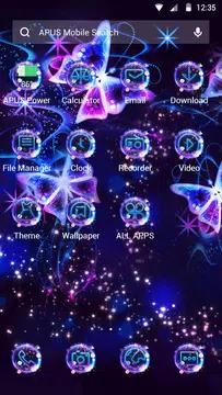 Screenshot 2 for Blue Purple Beautiful Butterfl