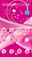 پوستر Pink lite flower theme & HD wa