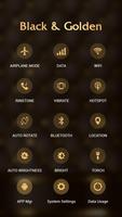 Black golden APUS Launcher the screenshot 2