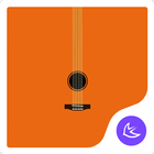 Black guitar- APUS launcher th icono