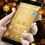New Golden Flower Business Style APUS luxury Theme أيقونة